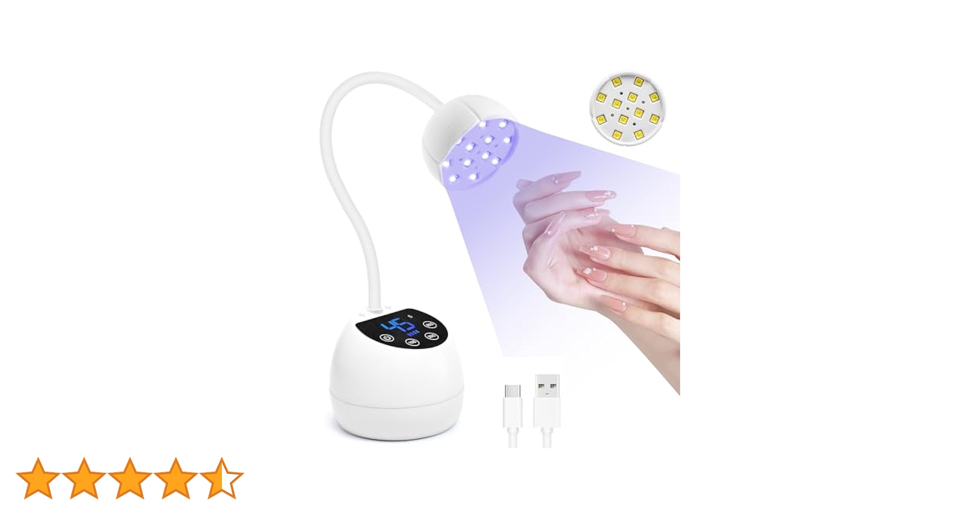 Amazon.co.jp: CGBE UV LED ネイルライト: 36Wコードレスジェル